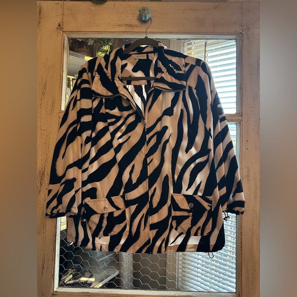 Zenergy by Chicos | Zebra Print Jacket